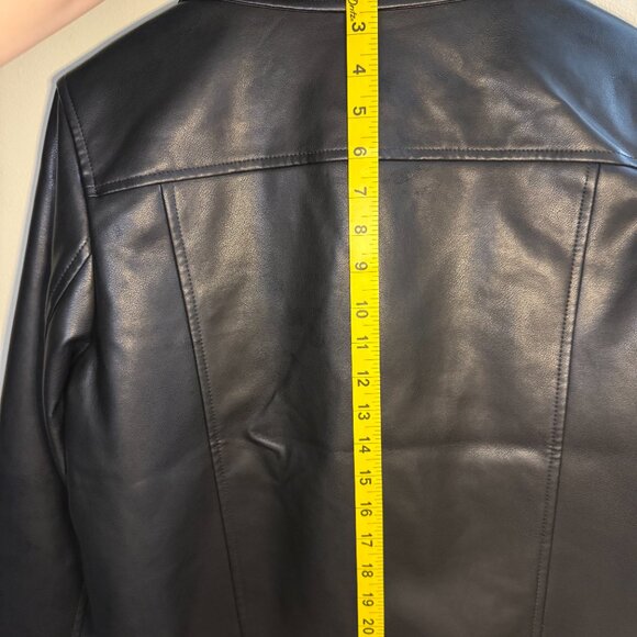 Calvin Klein Faux Leather Moto Jacket – Medium (NWT) - Picture 8 of 11